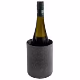 (6 szt.) Pojemnik na dressingi i cooler do butelek - FROSTFIRE - Aluminium - 1,4L - Ø 115mm - Wysokość: 150mm - Czarny