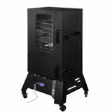 Smoker Oven - Digital - with 4 Racks - 670x739mm - on Wheels - Black