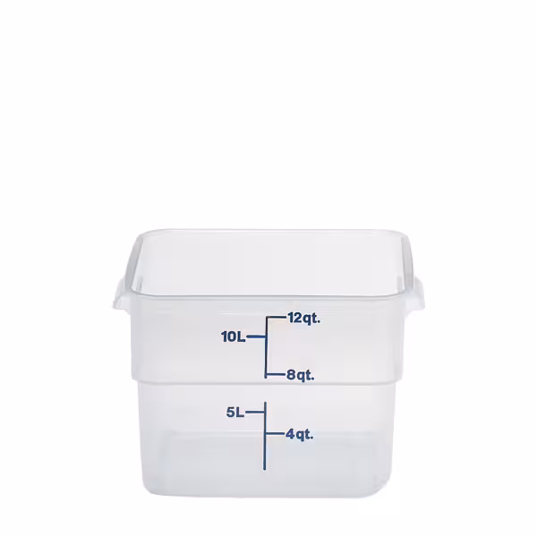(6 Stück) CAMBRO | CAMSQUARES® - Behälter - 11,4 Liter - Transparent
