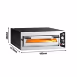Forno elettrico per pizza - 6x 35cm (Profondità) - Manuale