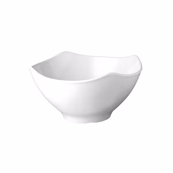 (6 szt.) Miska bufetowa kwadratowa - GLOBAL BUFFET - Melamina - 3l - 255x255x130mm - Biały