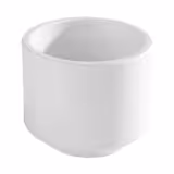 (6 pieces) Round Melamine Buffet Bowls – Ø 75 mm - 0.13 L - White - Glossy inside/Matte outside