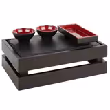 Cassetta in legno - SUPERBOX - Legno - Nero - 290x185mm - Altezza: 105mm - con impilabile