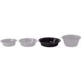 (300 buc) Bol reutilizabil - 1000 ml - Rotundă - Negru