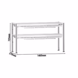 Tepelný most PREMIUM - 1400x370mm - se 2 policemi - výška: 725mm