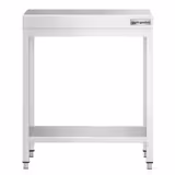 Edelstahl Arbeitstisch PREMIUM - 600x600mm - mit Grundboden