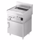 Electric Fierbător de paste profesional cu robinet de umplere - 28 litri - 9 kW - cadru suport cu 1 ușă - Mario 600