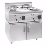 Friteuza electrica - 10 + 10 litri (18 kW) - incl. suport cu 2 usi
