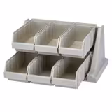 CAMBRO | Versa Organizer - small shelf with 6 containers - 511x488mm - speckled gray