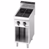 Indukční sporák - LORENZO 700 - 2 varná pole - 400x714x1 040 mm - 7,0 kW - samostatně stojící jednotka - otevřená spodní konstrukce