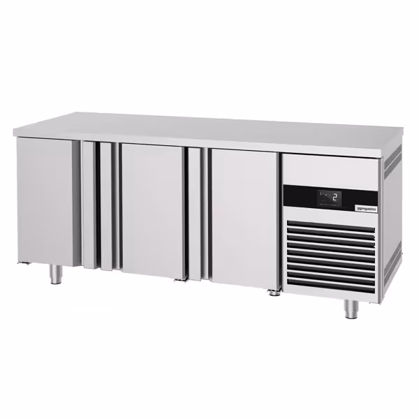 Bakkerij koelwerkbank PREMIUM - 2100x800mm - met 3 deuren