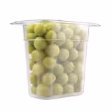 (6 pcs) Polycarbonate Container GN 1/9 - Clear - 1.27L - Depth: 150mm 