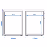 LIEBHERR | Commercial Undercounter Freezer - 143 Litre - −26 to −9 °C - 1 Door, 3 Drawers + Basket
