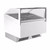 Eistheke ADAM - 1200mm - Umluft - für 12x 5 Liter oder 8x 7 Liter Eisbehälter - Weiß