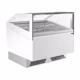 Eistheke ADAM - 1200mm - Umluft - für 12x 5 Liter oder 8x 7 Liter Eisbehälter - Weiß