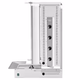 Asador de kebab a gas - 4 quemadores - 20kW - incl. 2 deflectores