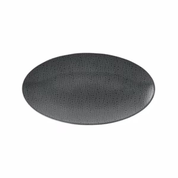 (2 pieces) SELTMANN WEIDEN | Rectangular Coupe Serving Platter – 330x180 mm - Anthracite - Porcelain