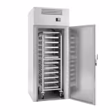 Szafa chłodnicza ze stali nierdzewnej PREMIUM - GN 2/1 - EN 600x400 - 1300L - 940x1075mm - 1 drzwi - na wózek (roll-in) EN 600x400; LED; HACCP; chłodzenie wentylowane - Na Polska