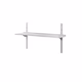 Mensola a parete in acciaio inox PREMIUM - 1500x300mm - con 2 ripiani