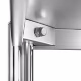 Estante em aço inoxidável PREMIUM - 1400x500mm - com 4 prateleiras (AJUSTÁVEL) - incl. 4 rodas