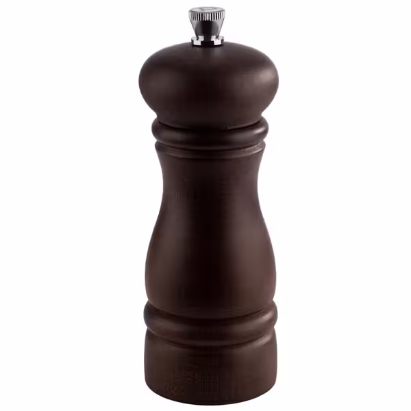 (6 uds) Molinillo de pimienta - ETERNAL - Madera - Altura: 155mm - Marrón oscuro
