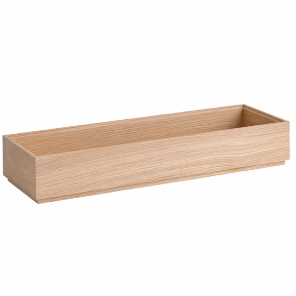Houten krat - VALO - eikenhout (geölied) - 530x162mm - Hoogte: 85mm - passend voor GN 2/4