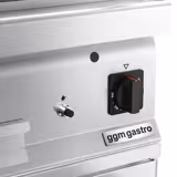 Gas Lavasteingrill - 10,6 kW - Grillrost neigbar - inkl. Unterbau mit 2 Türen