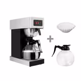 Filtrační kávovar - 1,8 l - vč. 2 skleněné džbány, držák filtru & 10 filtrů