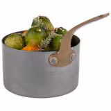 (6 pz) Casseruola 1 manico professionale - VINTARA - Acciaio inox 18/10 - 0,30L - 165x95x55mm