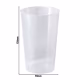 (540 szt.) Kubek wielorazowy - 500ml - Ø 90mm - do zmywarki, sztaplowane - Transparentny