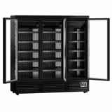 Estante de congelador de pared - 1890mm - 1539 litros - con iluminación LED, puertas de cristal aislante y 5 estantes