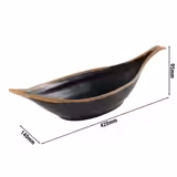 (6 Stück) Blatt Schale - CROCKER - Melamin - 0,65 Liter - Braun/Terrakotta