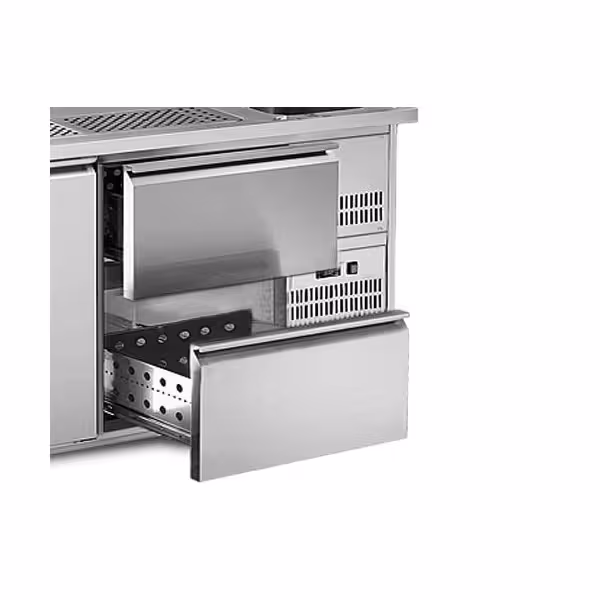 Ladenblok voor biertaps - 2x GN 1/2 lades - voor series BRA & BLA