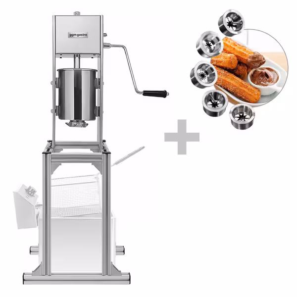 Churro makinesi - 3 litre - taban çerçevesi dahil