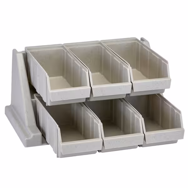 CAMBRO | Versa Organizer - piccolo scaffale con 6 contenitori - 511x488 mm - Grigio maculato