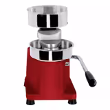 Hamburgerpers - Ø 130mm - RVS - rood