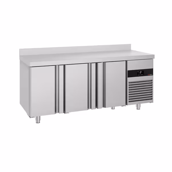 Koelwerkbank PREMIUM - 1865x700mm - met 3 deuren - opstand