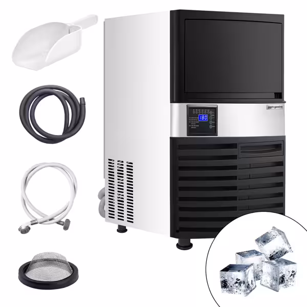 Commercial Ice Machine - Cube - 55kg/24h - with Storage Bin