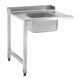 Zulauftisch - 1200mm - Anbau links - mit 1 Becken - passend für DSOZ445N