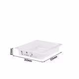 (6 Stück) CAMBRO | SafeTrak - Polypropylen-Behälter GN 1/2 - Milchig - Höhe: 65mm