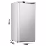 Armário de congelação em aço inoxidável ECO - 510L - 1 porta com 5 prateleiras