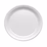 (6 pcs) CASUAL - Assiette - Mélamine - Ø225mm - Blanc