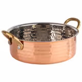 (6 unid) Terrina - MUMBAI - aço inoxidável - 0,7L - Ø 160mm - Altura:50mm - Cobre