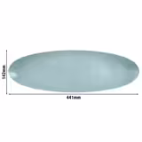 (2 pcs) SELTMANN WEIDEN | Serving Platter - Rectangular Coupe - Porcelain - 330×180 mm - Turquoise