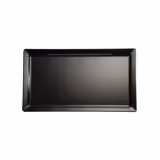 (6 Stück) GN-Tablett 1/4 - PURE - Melamin - Höhe: 30mm - Schwarz