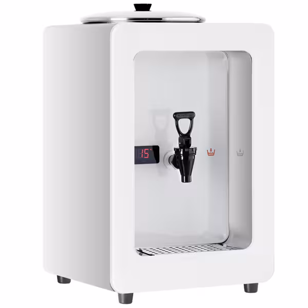 Melkverwarmer PREMIUM - Digitaal - 5 liter - 1,20kW - handvulling - Wit - incl. tapkraan - Temperatuur: 0°C tot 85°C