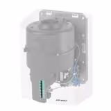 AIR-WOLF | Asciugamani elettrico con sensore a infrarossi - Acciaio inox bianco