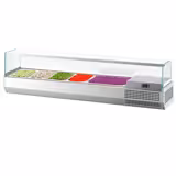 Countertop Prep Well / Refrigerated Topping Unit PREMIUM PLUS - 1493x353mm - 6x GN 1/4