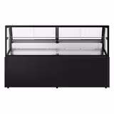 Koeltoonbank - 1955x910mm - 254 liter - kleur zwart - dubbel glas - met 1 planken