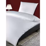 (10 pcs) Satin Stripe Duvet Cover Sydney - 80x45cm - White
